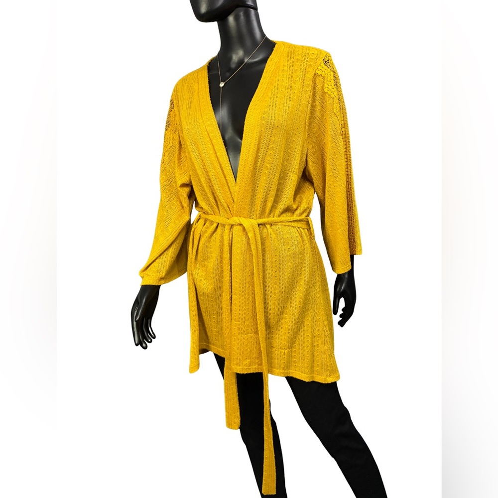 Yellow Women's Knit cardigan